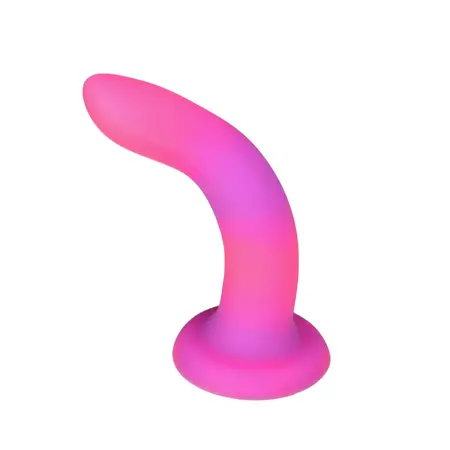 Addiction Rave Silicone Intimate Machine Pink/Purple 20cm Glow-in-the-Dark