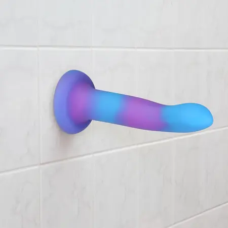 Addiction Rave Bendable Silicone Model Blue/Purple 20cm with PowerBullet