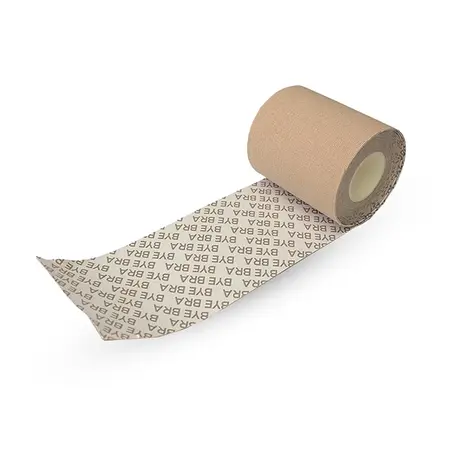 Bye Bra Body Tape Nude 5cm x 500cm - Hypoallergenic, Extra Wide