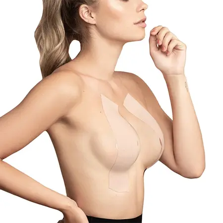 Bye Bra Body Tape Nude 5cm x 500cm - Hypoallergenic, Extra Wide