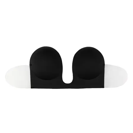 Bye Bra Seamless U-Style Bra A Cup Black - Strapless & Backless Fit