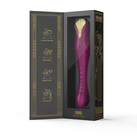 ZALO King Velvet Purple Intimate Machine with PowerThrust & App Control