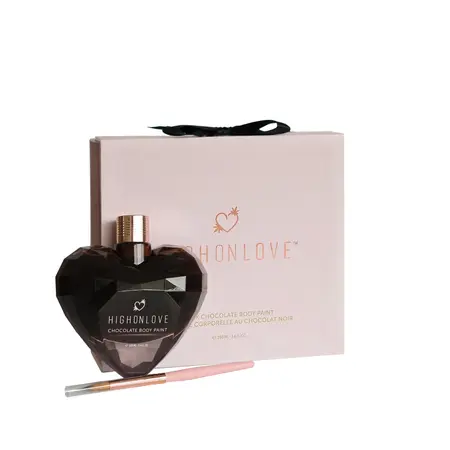 HighOnLove Dark Chocolate Body Paint with Hemp Oil 100ml
