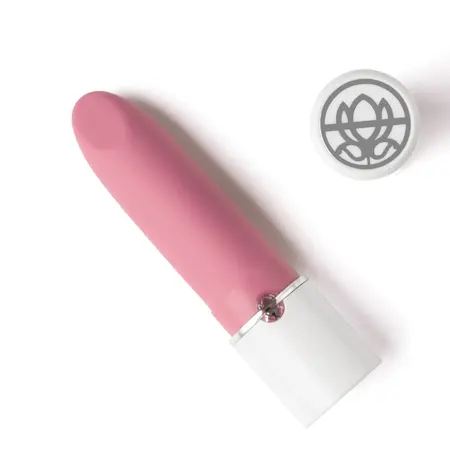 Magic Motion Lotos Compact Lipstick Massager, 7 Modes, App Control, Pink