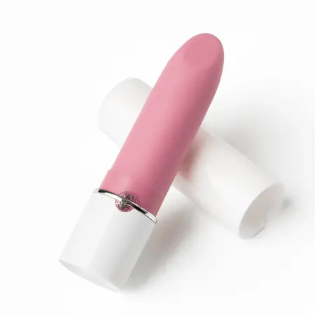Magic Motion Lotos Compact Lipstick Massager, 7 Modes, App Control, Pink