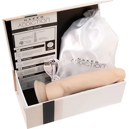 BMS Factory Naked Addiction Rotating Intimate Device 20cm Vanilla