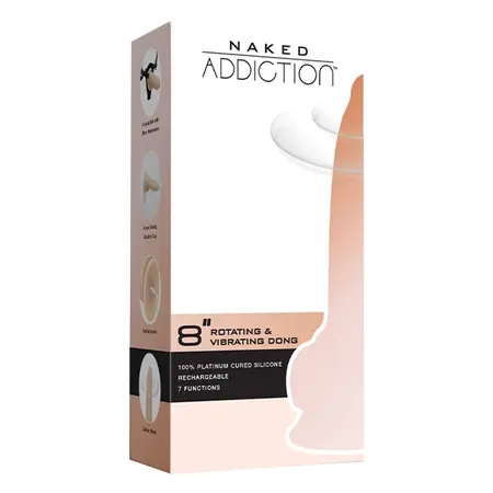 BMS Factory Naked Addiction Rotating Intimate Device 20cm Vanilla