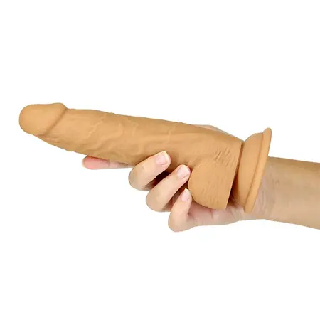 BMS Naked Addiction Dual Density Model 20cm Caramel Silicone System