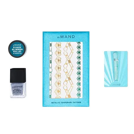Le Wand Petite All That Glimmers Blue - Compact Rechargeable Wand Set