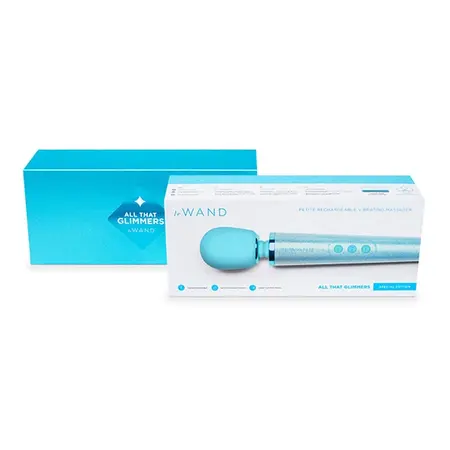 Le Wand Petite All That Glimmers Blue - Compact Rechargeable Wand Set