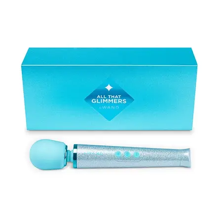 Le Wand Petite All That Glimmers Blue - Compact Rechargeable Wand Set