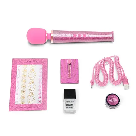 Le Wand Petite All That Glimmers Massager Pink - Limited Edition Set