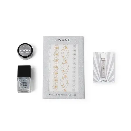 Le Wand Petite All That Glimmers White - Compact Rechargeable Wand Set