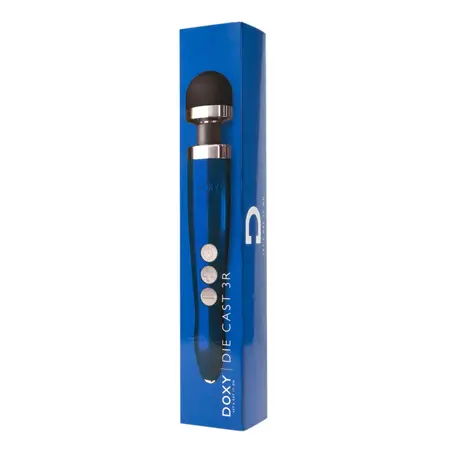 Doxy Die Cast 3R Wand Massager Blue Flame - Rechargeable Model