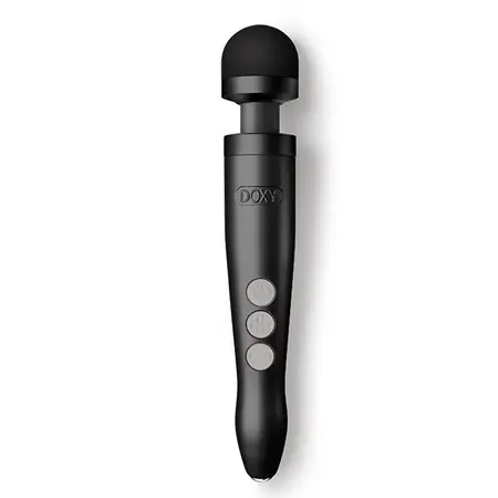 Doxy Die Cast 3R Wand Massager Matte Black - Rechargeable, Variable Modes