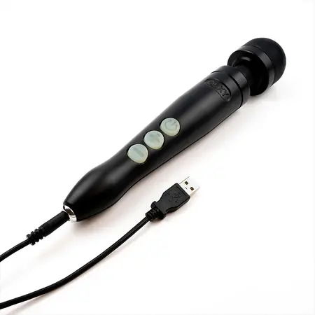 Doxy Die Cast 3R Wand Massager Matte Black - Rechargeable, Variable Modes