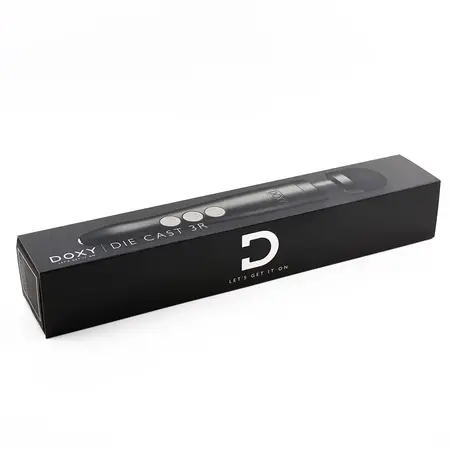 Doxy Die Cast 3R Wand Massager Matte Black - Rechargeable, Variable Modes