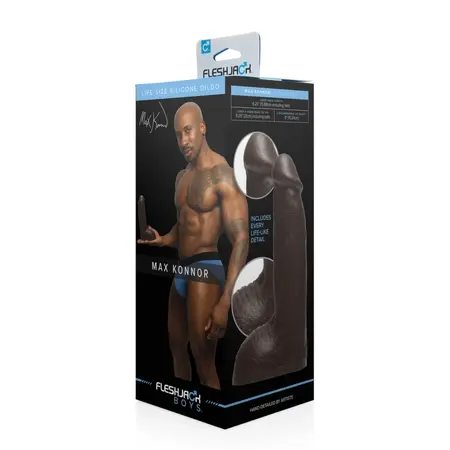 Fleshjack Max Konnor Platinum Silicone Model 8.25'' Black
