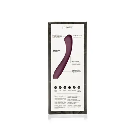 Je Joue Juno Intimate Wellness Device Purple - Curved Silicone, 5 Speeds