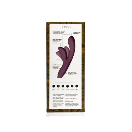 Je Joue Hera Purple - Dual-Action Silicone Intimate Machine, USB, Waterproof