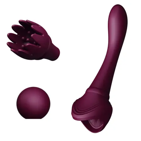 ZALO Bess Velvet Purple - Compact Intimate Wellness Device, 10 Modes