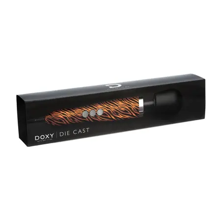 Doxy Die Cast Wand Massager Tiger - Premium Metal Intimate Machine, EU Plug
