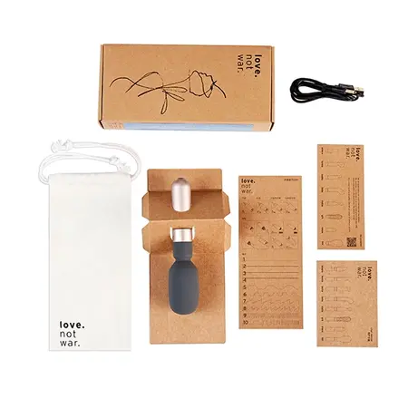 Love Not War Koi Grey - Rechargeable Waterproof Massage Wand