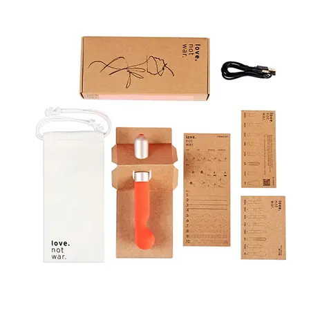 Love Not War Kama Intimate Massager Orange Powerful Motor