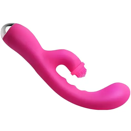 Nalone Idol Pink - Dual-Action Vibrating Device with Rotating Brush, 22.5 cm