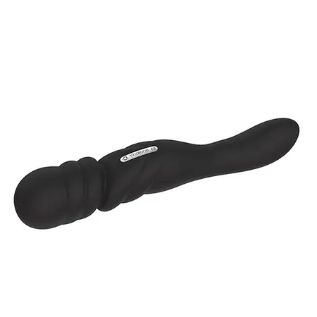 Nalone Jane Black Dual-Ended Vibrating Silicone Massager 23cm