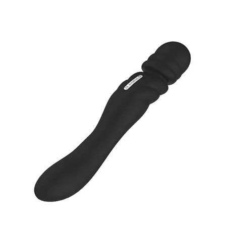Nalone Jane Black Dual-Ended Vibrating Silicone Massager 23cm