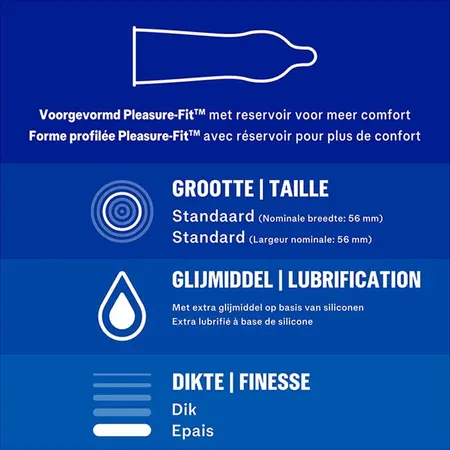 Durex Originals Extra Safe 3-Pack - Enhanced Strength Latex Barrier