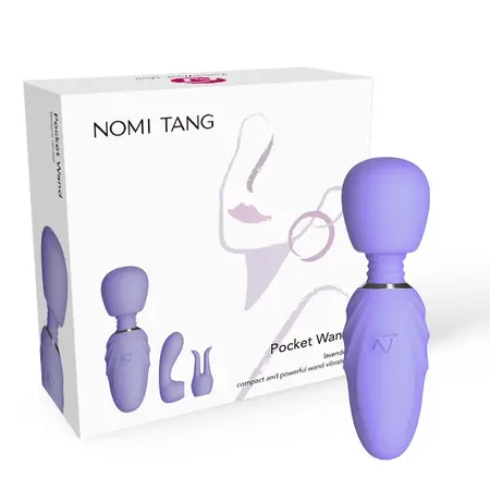 Nomi Tang Pocket Wand Lavender Miniature Massager Silicone IPX6
