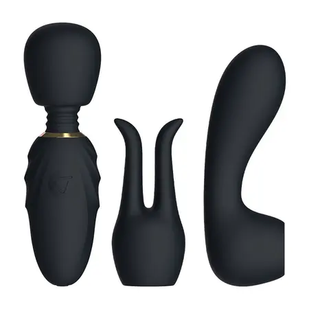 Nomi Tang Pocket Wand Black - Compact Multi-Function Vibrating Massager