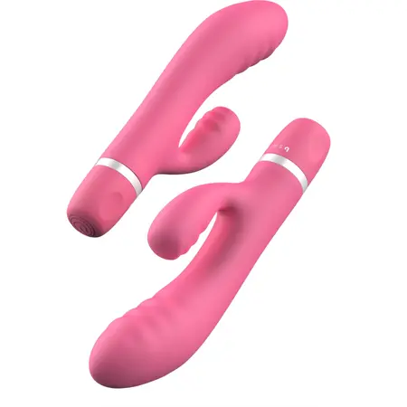 B Swish Bwild Classic Wave Guava Dual Motor Silicone Massager 10 cm