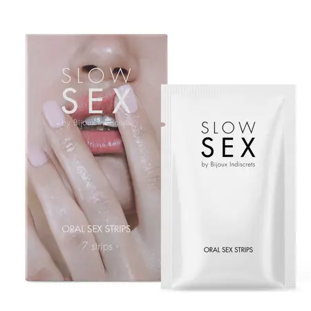 Bijoux Indiscrets Slow Sex Mint Oral Strips 7pcs - Cooling Freshness
