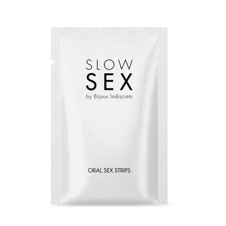 Bijoux Indiscrets Slow Sex Mint Oral Strips 7pcs - Cooling Freshness