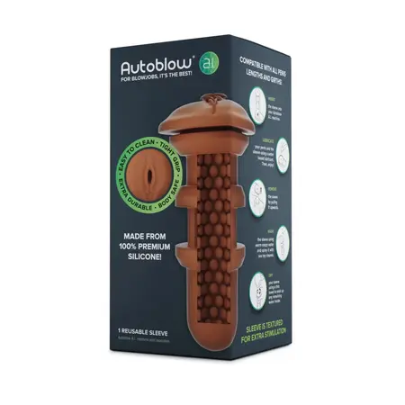 Autoblow A.I. Brown Replacement Sleeve - Anatomical Insert, Size B