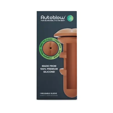 Autoblow A.I. Replacement Sleeve Brown - Anatomical System, Size Medium