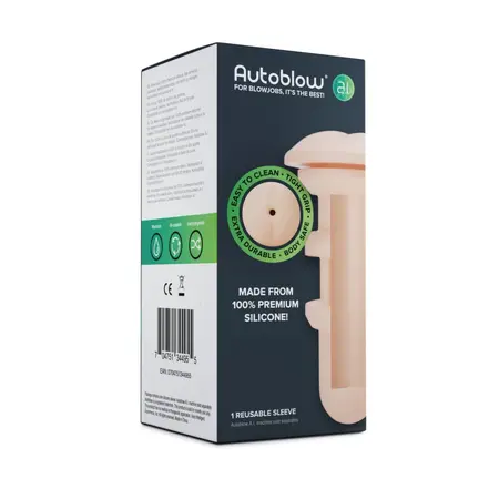 Autoblow A.I. Replacement Sleeve White Anatomical Design