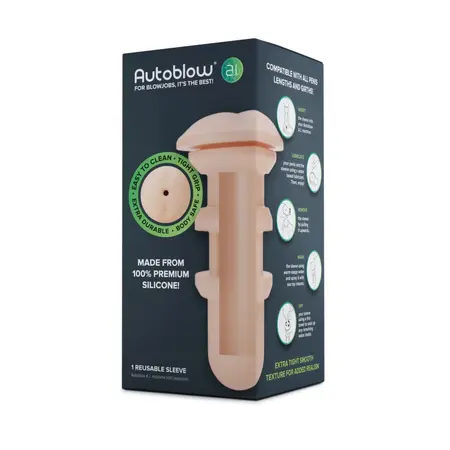 Autoblow A.I. Replacement Sleeve White Anatomical Design