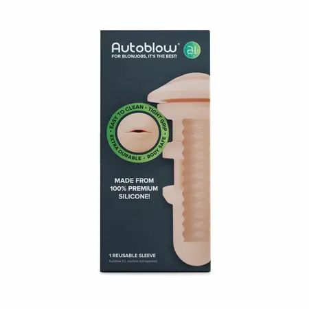 Autoblow A.I. White Mouth Sleeve - Replacement Insert, Size M