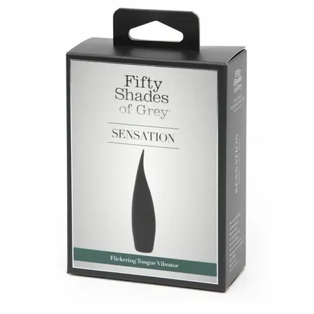 Fifty Shades of Grey Sensation Mini Flickering Tongue Vibrator, Black, USB