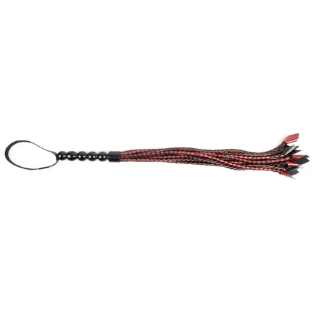 Sportsheets Saffron Braided Flogger - 9-Strand Faux Leather, 61 cm