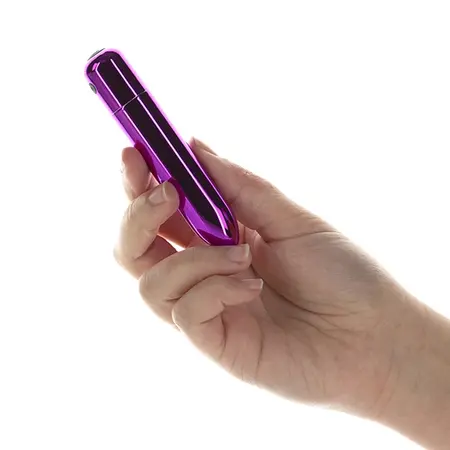 PowerBullet Bullet Point Compact Vibrating Device Purple USB 10 Modes