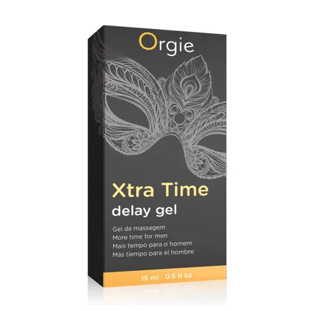 Orgie Xtra Time Delay Gel 15 ml - Prolonging Formula for Men, Anesthetic-Free