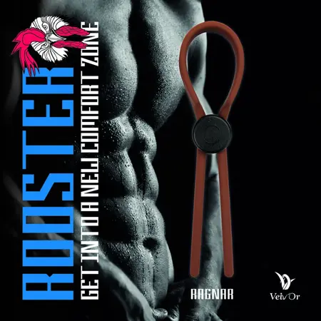 Velv'Or Rooster Ragnar Adjustable Silicone Ring Brown 280mm