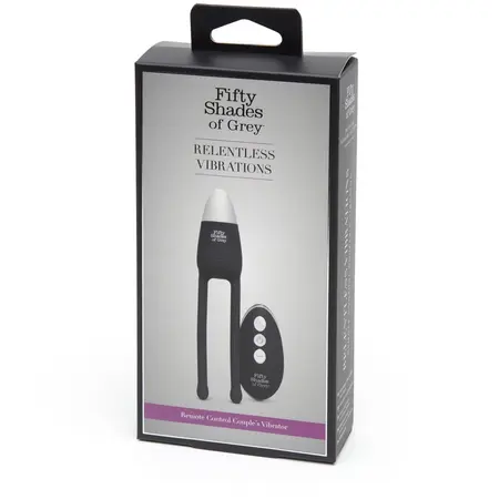 Fifty Shades of Grey Relentless Vibrations Couples Remote Vibe Black