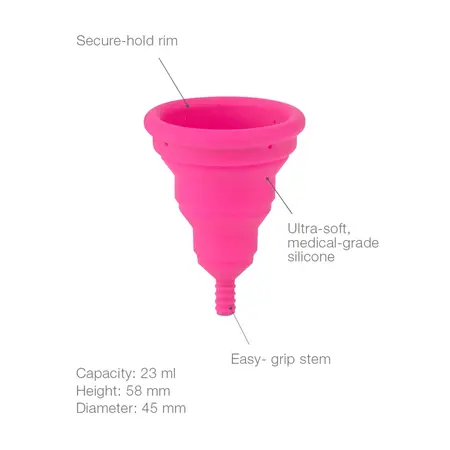 Intimina Lily Compact Cup B - Collapsible Menstrual Cup, Size B