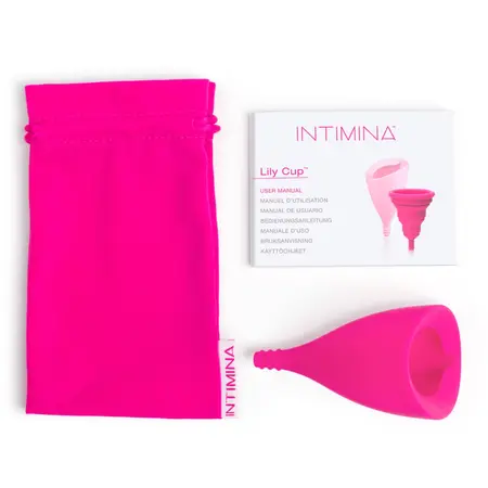 Intimina Lily Cup B - High-Capacity Anatomical Menstrual Cup, Pink